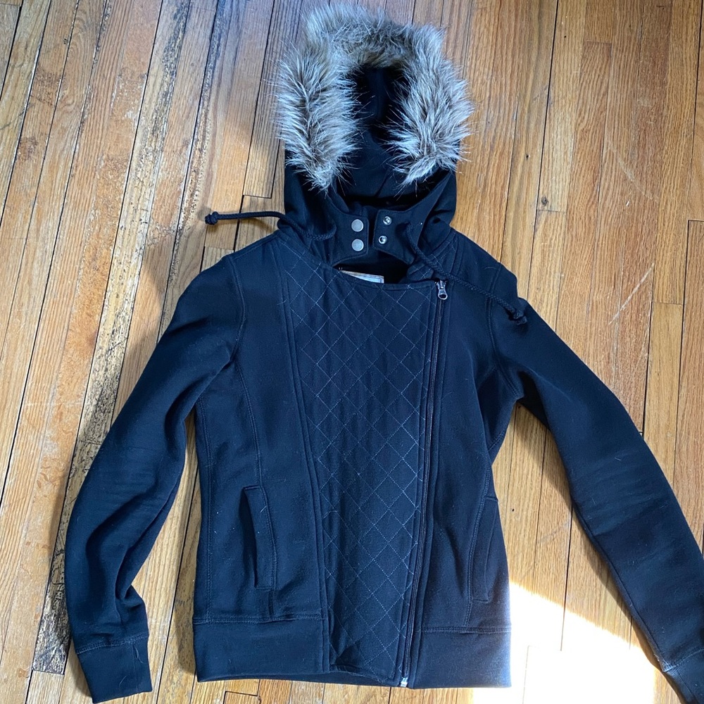 Black Zip Up Hoodie